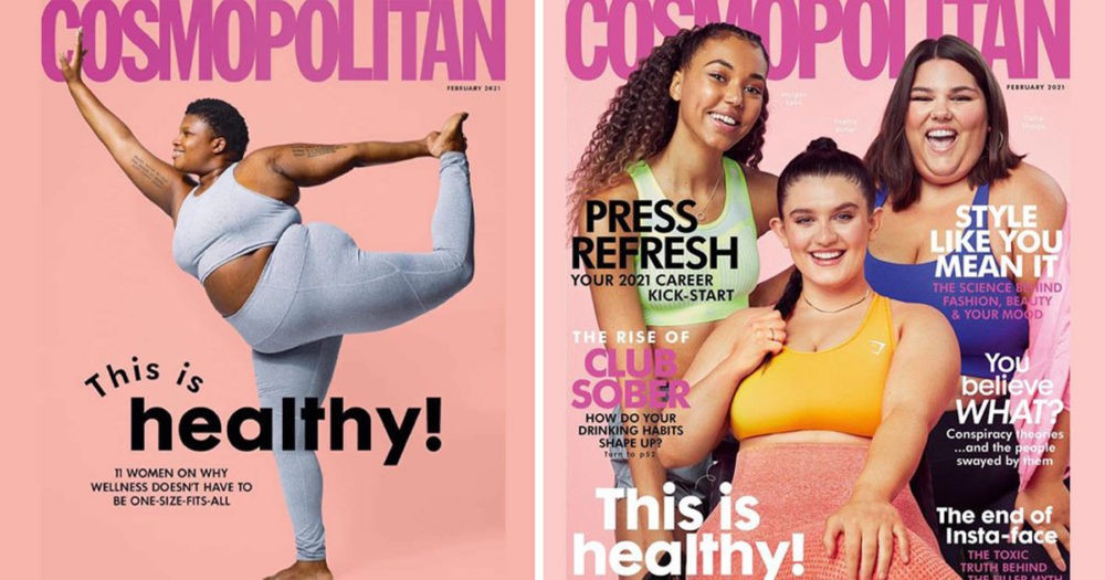 Обложка модного журнала Cosmopolitan, которая прямо говорила, что женщины на ней совершенно здоровы